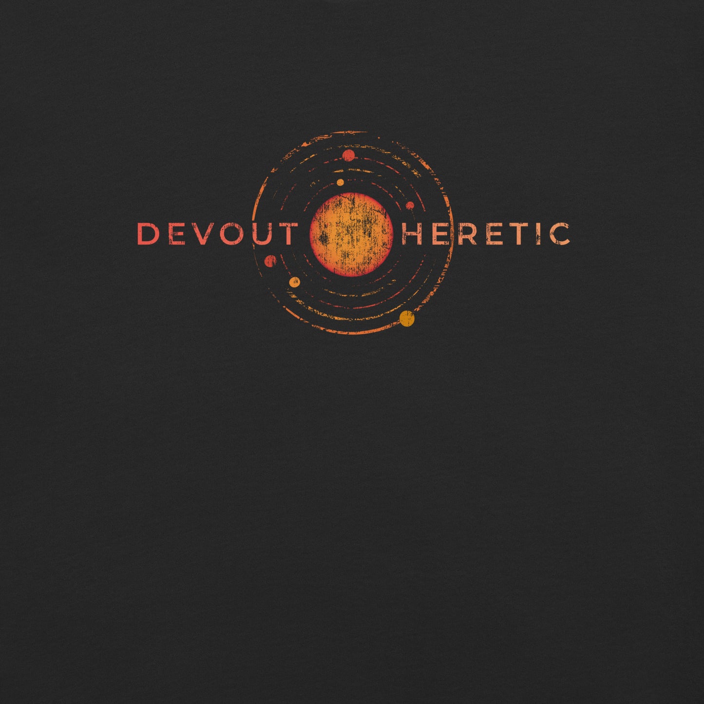 Devout Heretic t-shirt front view